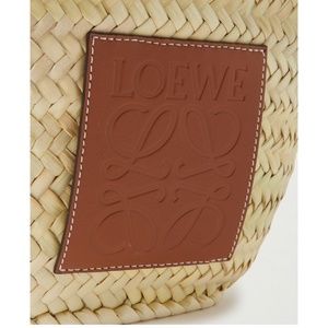 LOEWE + Paula's Ibiza leather-trimmed raffia bucket bag
